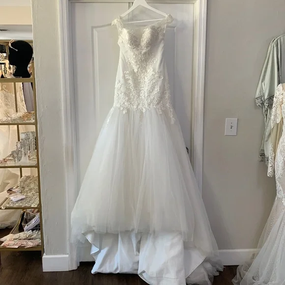 mermaid wedding dress with beading Fully Beaded Sheath Mermaid Wedding Dress